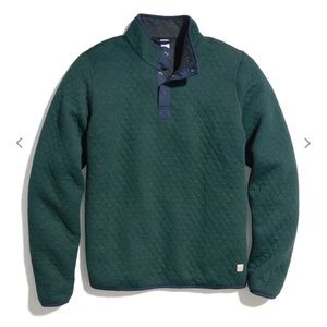 Marine Layer Corbet Reversible Pullover in Forest/Charcoal
